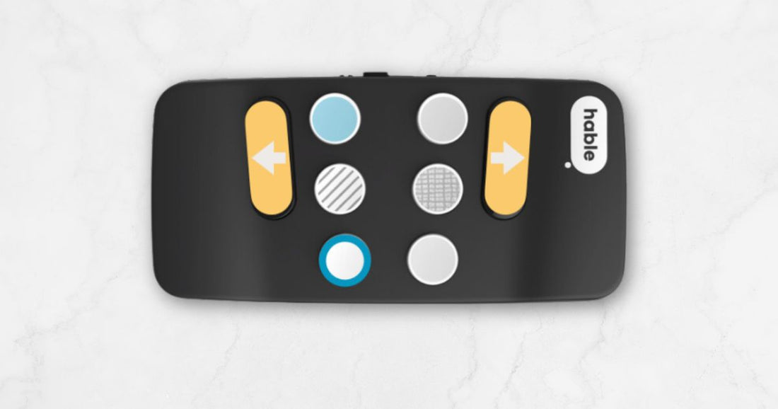 Hable Easy with tactile stickers