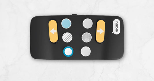 Hable Easy with tactile stickers