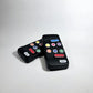 Image of two Hable Easy's together where we see the high contrast tactile stickers clearly. 