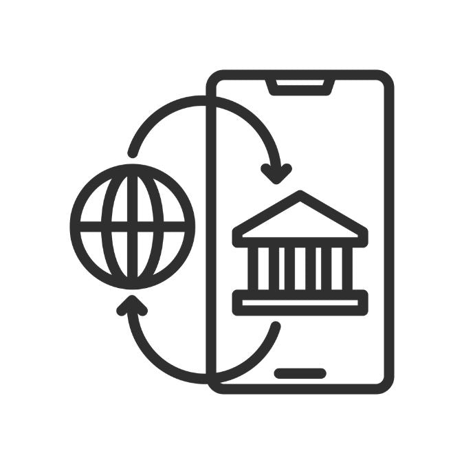 Bank transaction conducted on a mobile device